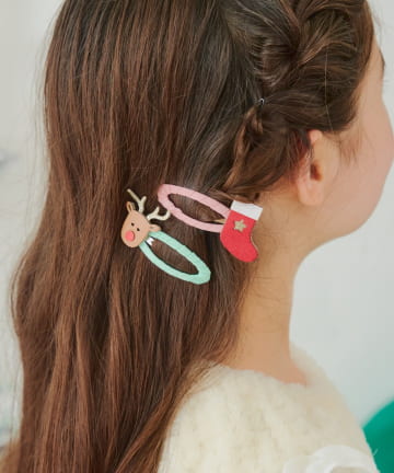 Lattice(ラティス) 【KIDS/クリスマス】トナカイパッチンピンセット(2P)