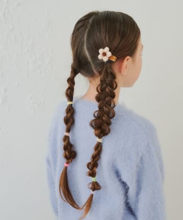 Lattice(ラティス) 【KIDS/クリスマス】フラワークリップ/ヘアゴムセット