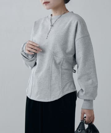 Lui's(ルイス) コルセット風スウェットプルオーバー