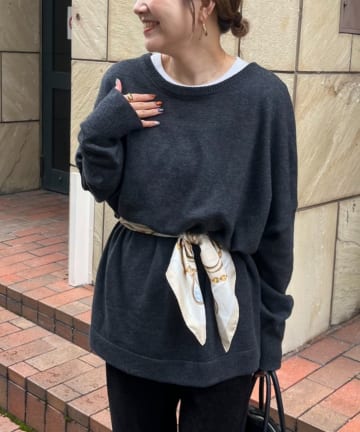 CIAOPANIC TYPY(チャオパニックティピー) 【てら企画】ウール混オーバニットチュニック