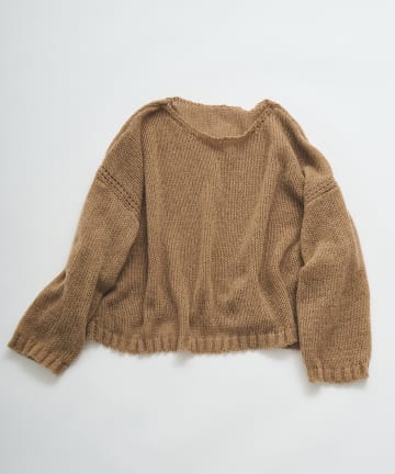 PUAL CE CIN(ピュアルセシン) 3Gドロップ天竺ニットプルオーバー