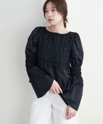 SHENERY(シーナリー) シャーリングブラウス