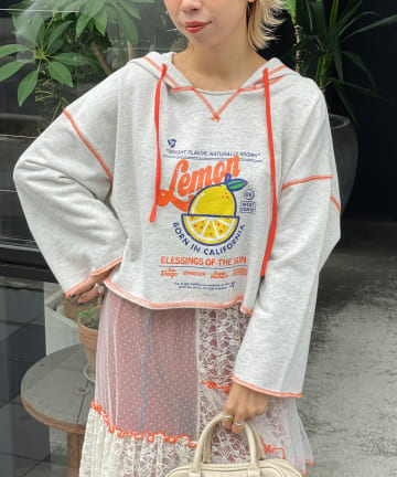 CIAOPANIC(チャオパニック) 【HELLO.SANFRANCISCO/ハローサンフランシスコ】フーディープリントパーカー