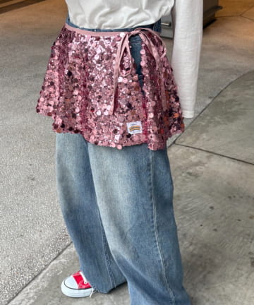 CIAOPANIC TYPY(チャオパニックティピー) ★【HELLO.SANFRANCISCO/ハローサンフランシスコ】マルチウェイスパンコール巻きスカート