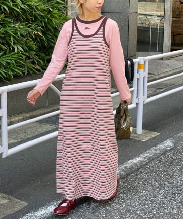 【HELLO.SANFRANCISCO/ハローサンフランシスコ】インナー付きアメスリタンクワンピース