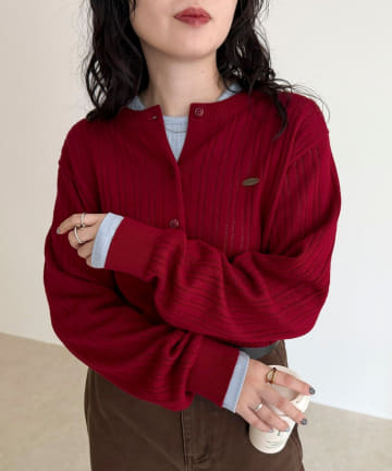 FREDY & GLOSTER(フレディ アンド グロスター) 【GEVACO/ゲバコ】カットソーインナー付きカーディガン