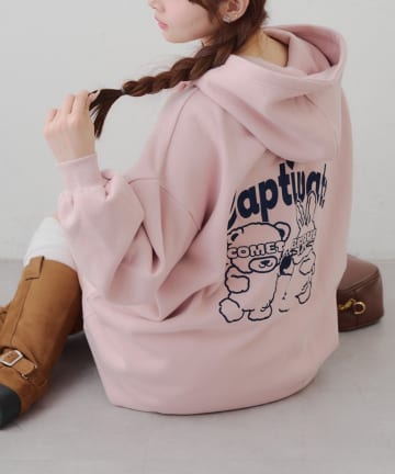 NICE CLAUP / OLIVE des OLIVE OUTLET(ナイスクラップ  / オリーブ デ オリーブ アウトレット) 【RMAF】メロメロウサギパーカー
