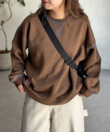 CPCM(シーピーシーエム) カラーネップ裏起毛スウェット