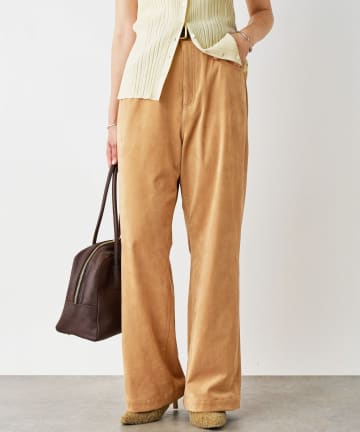 OUTLET(アウトレット) 【RIVE DROITE】ブラッシュドクロスルーズパンツ