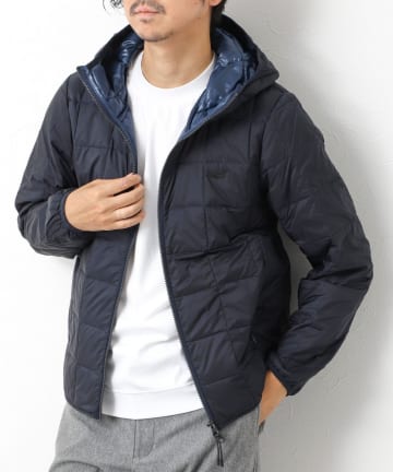 TAION/タイオン】別注クジラ刺繍 リバーシブルダブルジップパーカー