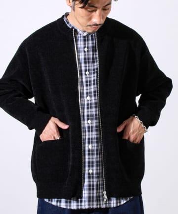FREDY & GLOSTER(フレディ アンド グロスター) 【チクチクしないニットシリーズ】モールダブルフェイス クルージップカーデ