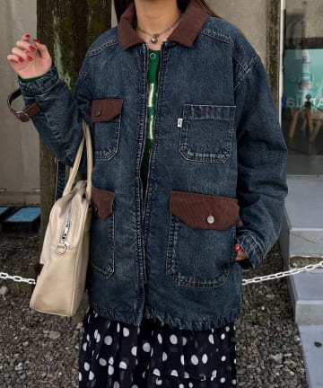 CIAOPANIC(チャオパニック) 【ANTI WARP /アンチワープ】デイワンデニムブルゾン