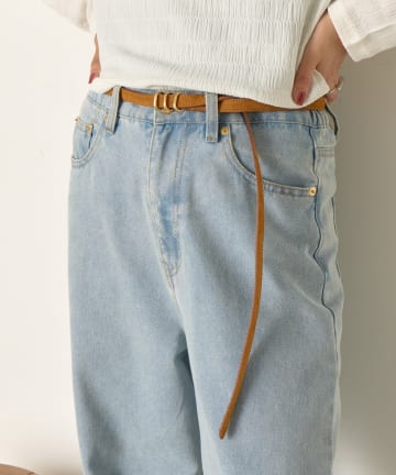 Jena　espace merveilleux(ジェナ　エスパスメルヴェイユ) 3連バックルスエードベルト