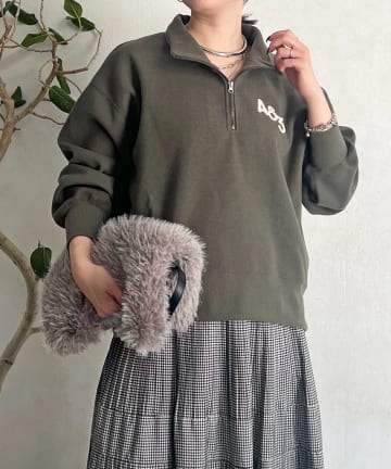 Croisiere(クロジエール) ジップフリースプルオーバー