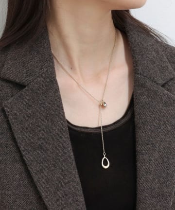 ドロップトップアジャストY字ネックレス