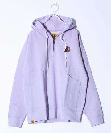 FREDY & GLOSTER(フレディ アンド グロスター) 【COBMASTER】ギミック刺繍 裏毛ハーフジッププルオーバーパーカー