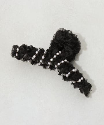 3COINS(スリーコインズ) パール付きチュールバンス