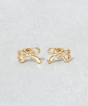 メタルリボンピアス