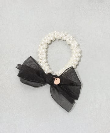 3COINS(スリーコインズ) パールリボンポニー