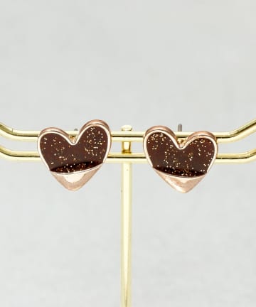 ハートキラキラピアス