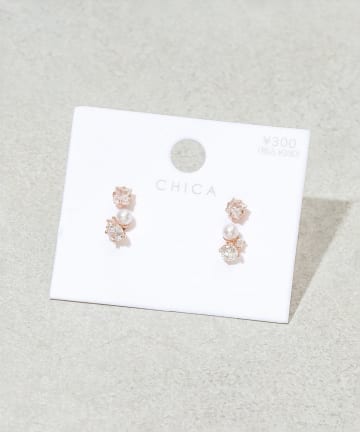 キラキラピアス4個セット