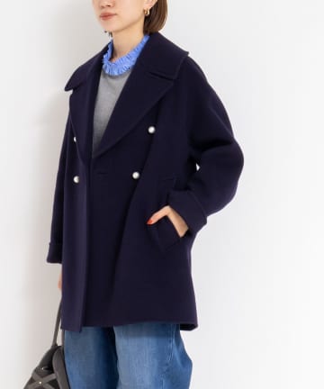 【一部WEB限定アイテム】SP140リバーコート起毛メルトン仕上げ