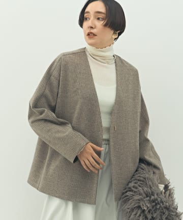 NOLLEY'S(ノーリーズ) ウォッシャブルストレッチジャージハオリ