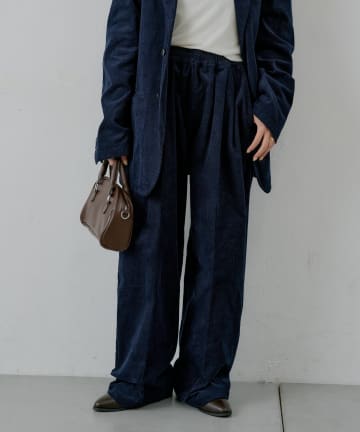 Kastane(カスタネ) 【WHIMSIC/2サイズ展開/SETUP対応】コーデュロイイージースラックス