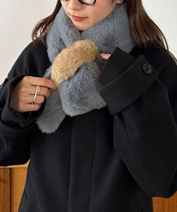 DISCOAT(ディスコート) バイカラーティペット