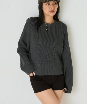 WHO’S WHO gallery(フーズフーギャラリー) KOOKYN ワッフル編みクルーニット