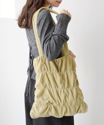 Kastane(カスタネ) ベロアリップルトートバッグ