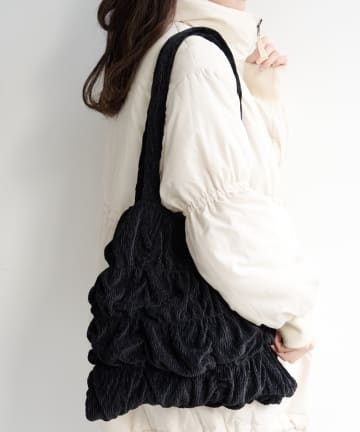 Kastane(カスタネ) ベロアリップルトートバッグ