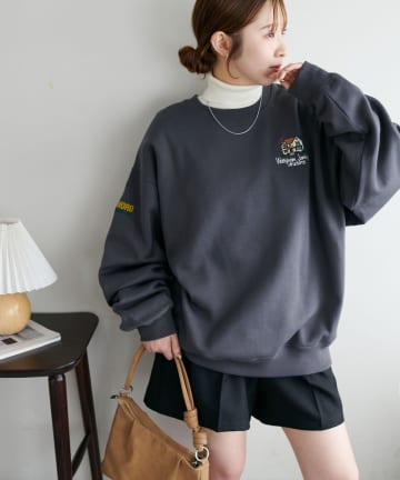 DISCOAT(ディスコート) 【ユニセックス】スーベニア裏起毛スウェット