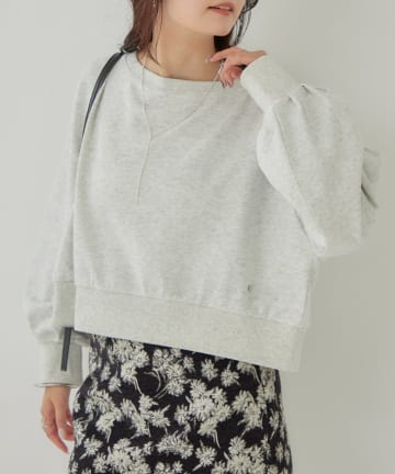 mystic(ミスティック) 袖ボリューム ショートスウェット