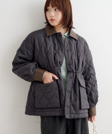 Kastane(カスタネ) B チェックキルティングジャケット