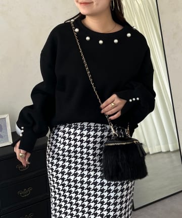 prose verse(プロズヴェール) パール襟スウェット