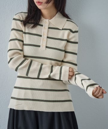 -goocy-(グーシー) ボーダーポロニット