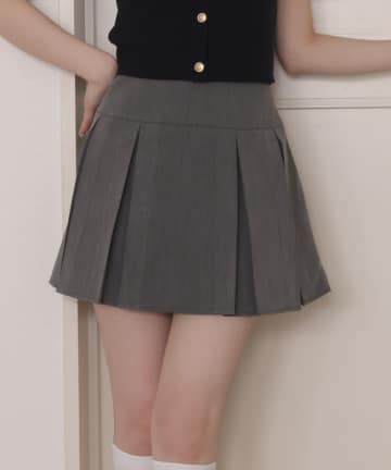 NICE CLAUP / OLIVE des OLIVE OUTLET(ナイスクラップ  / オリーブ デ オリーブ アウトレット) 【one after another】プリーツミニスカート