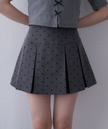 NICE CLAUP / OLIVE des OLIVE OUTLET(ナイスクラップ  / オリーブ デ オリーブ アウトレット) 【one after another】プリーツミニスカート