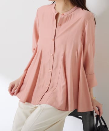 COLLAGE GALLARDAGALANTE(コラージュ ガリャルダガランテ) 【スタイルアップ/上品見え】マチ切替ブラウス