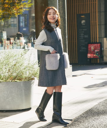 La boutique BonBon(ラブティックボンボン) 【miki監修・復刻】ポケットファーツィードジャンドレ