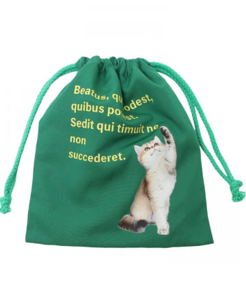 DISCOAT(ディスコート) 【WEB限定】アニマルメッセージ巾着ポーチ