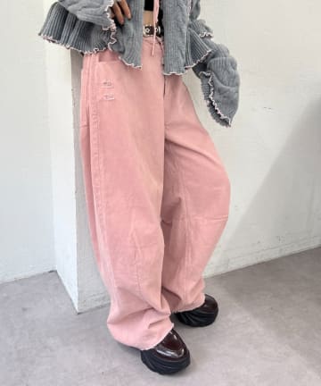 w closet(ダブルクローゼット) コーデュロイダメージパンツ