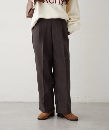 Remind me and forever(リマインドミーアンドフォーエバー) 【裏起毛であたたか！】アソート柄タックパンツ