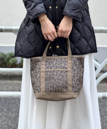 NOLLEY'S(ノーリーズ) レオパード柄トートバッグ