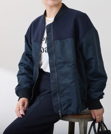 COLLAGE GALLARDAGALANTE(コラージュ ガリャルダガランテ) コンビMA-1ブルゾン