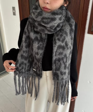 CAPRICIEUX LE'MAGE(カプリシュレマージュ) レオパードマフラー