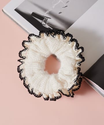 Lattice(ラティス) レースメッシュニットシュシュ