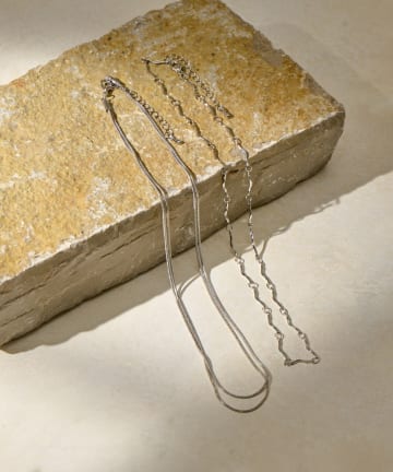 Lattice(ラティス) 華奢チェーンネックレスセット(2P)