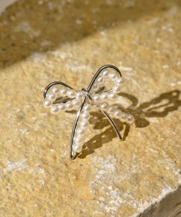 Lattice(ラティス) パールリボンリング